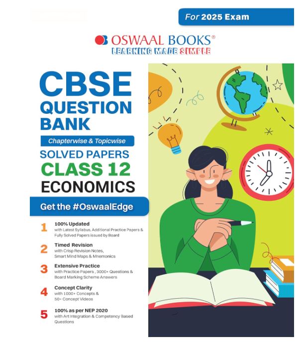 Oswaal CBSE Question Bank Class 12 Economics, Chapterwise and Topicwise Solved Papers For Board Exams 2025